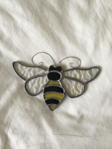 Bee Stained Glass Suncatcher photo review