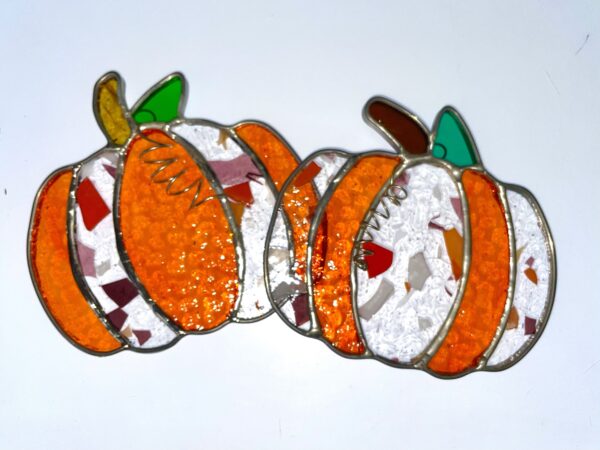 Pumpkin Stained Glass Suncatcher - Image 2