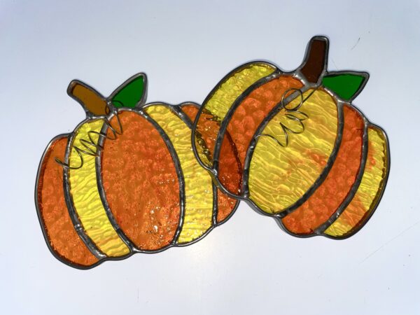 Pumpkin Stained Glass Suncatcher - Image 3