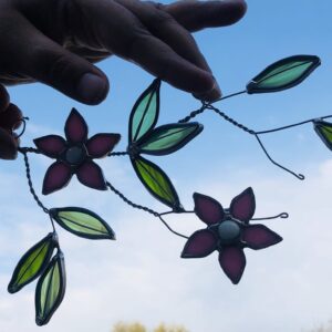 May - Blossom Branch In Bloom Stained Glass Suncatcher